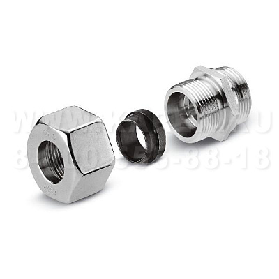 Соединительный штуцер, латунь