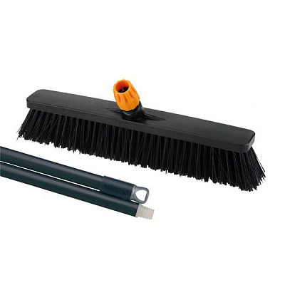 Щётка SOLID YARD для пола, с рукояткой, 60 см, черная