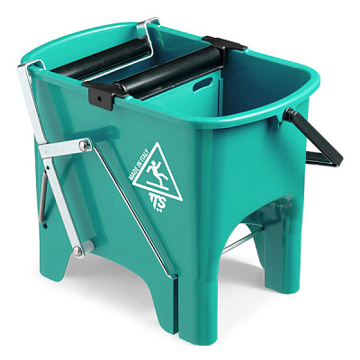 Ведро с педалью для отжима Squizzy, 15 л., зелёное