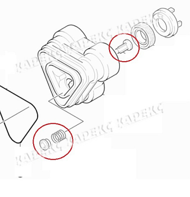 Комплект бытовых клапанов