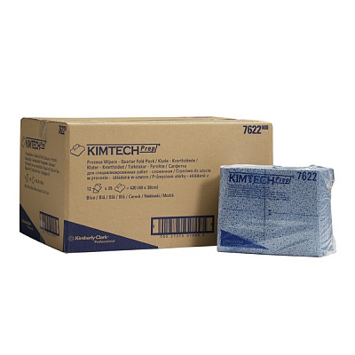 Протирочные салфетки Kimtech - Сложенные в 1/4 / Синий