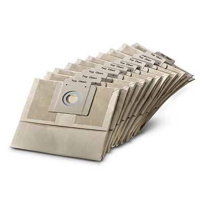 Пылесборники Karcher бумажные, к пылесосам T 12/1, 10 шт