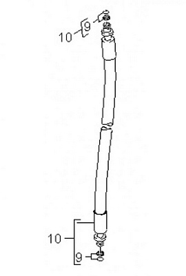 ШЛАНГ ВЫСОКОГО ДАВЛЕНИЯ, ПРОМЕЖУТОЧНЫЙ, DN 8