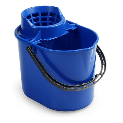 Ведро с отжимом Pit, 12 л., синее