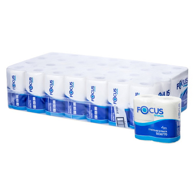 Туалетная бумага Optimum двухслойная (14 пачки х 4 рулона)