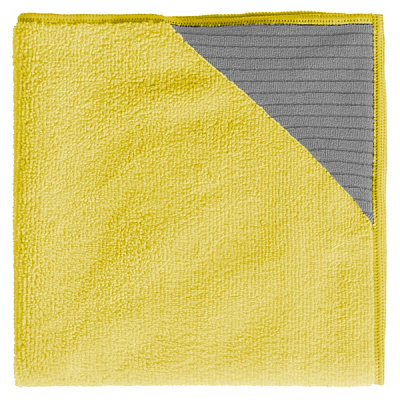 Салфетка Dual-T, 40x40 см, микрофибра, 5 шт., жёлтая