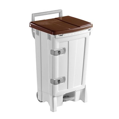 Контейнер для мусора OPEN-UP коричневый, 90 л