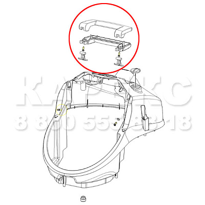 Рукоятка паропылесосов SV