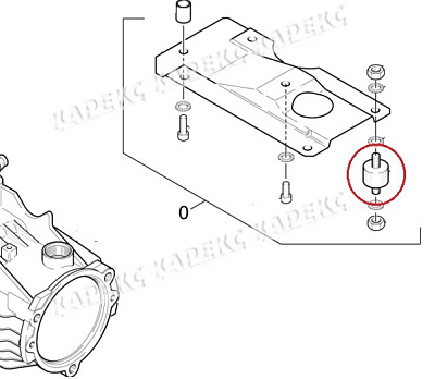 Подушка электродвигателя HDS 695