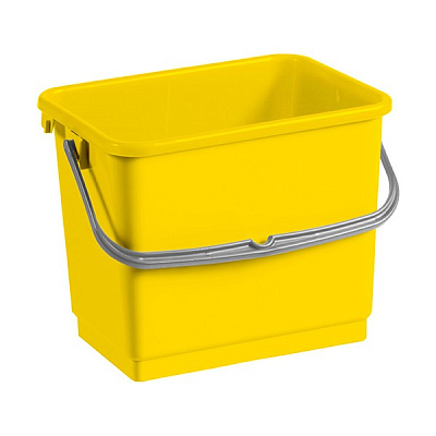 Ведро для мытья полов 4 л., желтое, без отжима