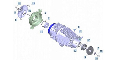 Электродвигатель HD 9/20-4 M