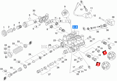 Сопловая вставка низкого давления HD