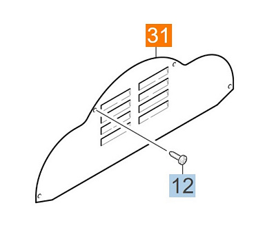 КРЫШКА ЩЕТОЧНОГО БЛОКА BR 530