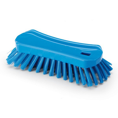 Щётка скребковая, 230 мм, жёсткий ворс, синяя
