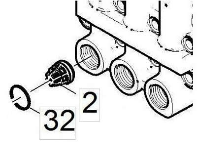 КОМПЛЕКТ КЛАПАНОВ, 3 ШТ