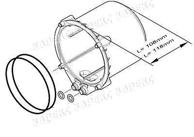 Крышка кожуха мотора в сборе