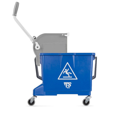 Ведро с отжимом Mini Bucket O-Key, 17 л., синее, на колесах