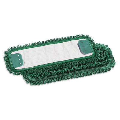 Моп Microriccio, с держателями, микрофибра, 40 см, зеленый