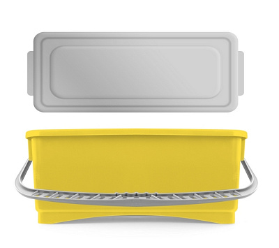 Ведро с герметичной крышкой Hermetic 10 л., желтое