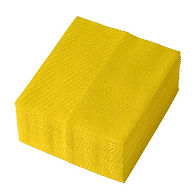Салфетки 4 colour line в пачках, желтые