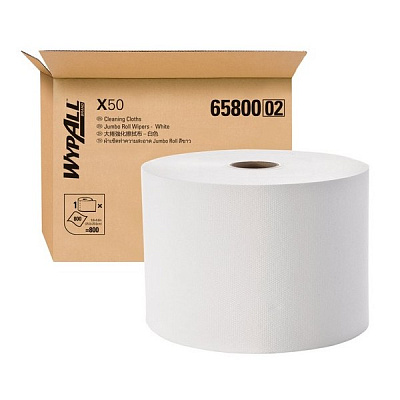 Салфетки WypAll® X50 Jumbo Roll, белые