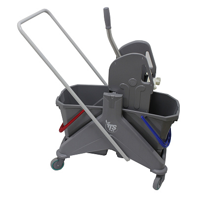 Уборочная тележка Nickita Tec, отжим Tec, U-образная ручка, двухведерная