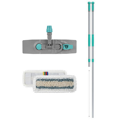 Комплект Швабра Blik 40 см с мопом Tris и телескопической рукояткой 