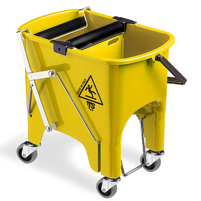 Ведро с отжимом на колесах Squizzy Roll, 15 л., жёлтое