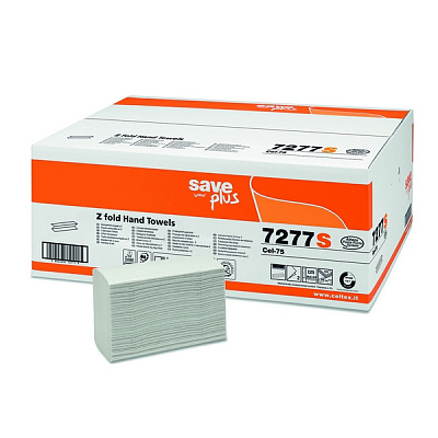 Бумажные полотенца SAVE-Z FOLDED HAND TOWEL, двухслойные (1 упк. x 25 пачек)
