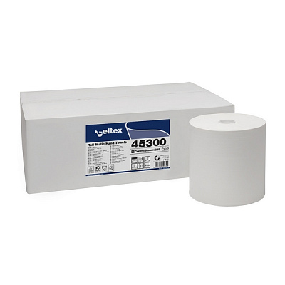 Бумажные полотенца E-CONTROL SYSTEM, двухслойные (1 пачка x 6 рулонов)