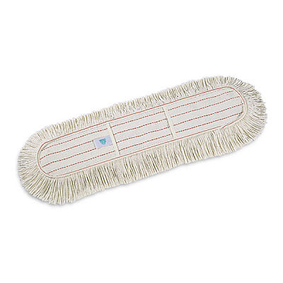 Моп для сухой уборки с кармашками, 40 см, хлопок, с прошивкой