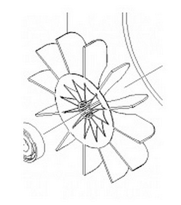 Крыльчатка вентилятора HD 5/12, HD 5/13, HD 5/15