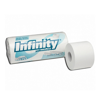 Туалетная бумага Infinity двухслойная (9 пачек х 3 рулона)