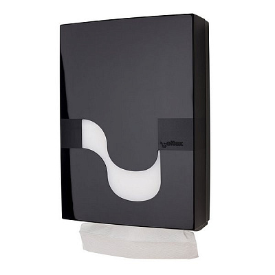 Диспенсер Megamini Black для складных полотенец для рук, черный