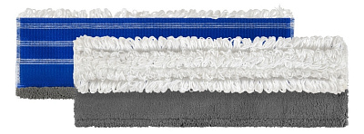 Моп на липучке Tandem из микрофибры для сухого/влажного использования,  40х12 см