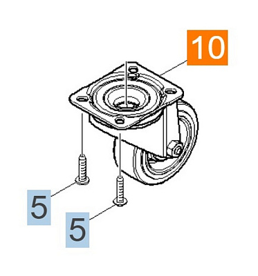НАПРАВЛЯЮЩИЙ РОЛИК B 40