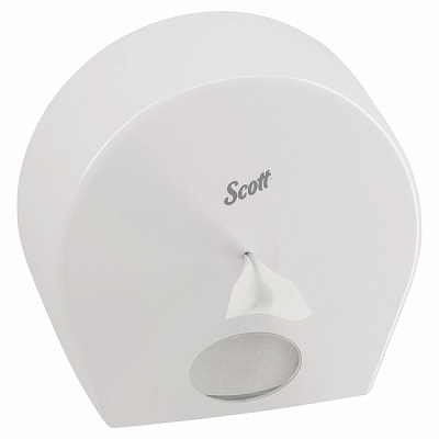 Диспенсер SCOTT® CONTROL  для туалетной бумаги - Рулон с центральной подачей / Белый /Сверхкрупный