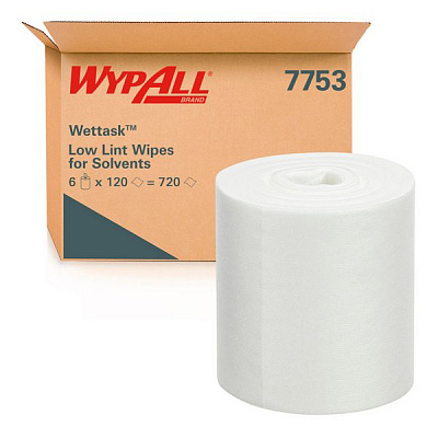 Протирочные салфетки WypAll Wettask 7753 - Рулон / Белый