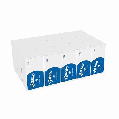 Бумажные полотенца в пачках Kleenex® белые 2 слоя (15 пач х 124 листов)