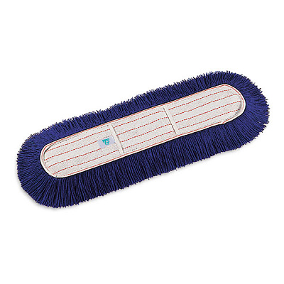 Моп для сухой уборки с кармашками, 40 см, акрил, с прошивкой