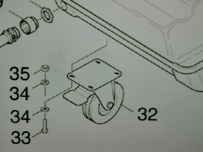 Колесо поворотное, D 125