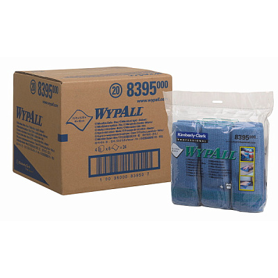 Протирочные салфетки Wypall микрофибра - Сложенная / Синий