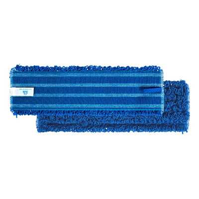Моп Microriccio, на липучках, микрофибра, 40 см, синий