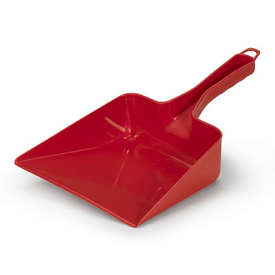 Совок для мусора, 335 мм, красный