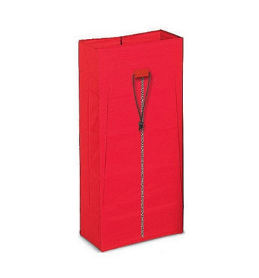 Мешок  с молнией 120 л красный