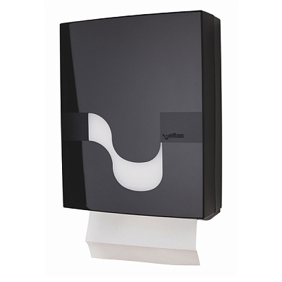 Диспенсер Megamini Black для складных полотенец для рук, черный