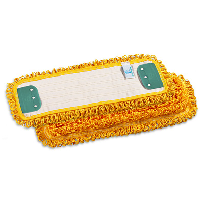 Моп Microriccio, с держателями, микрофибра, 40 см, желтый