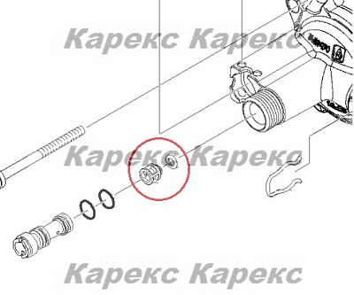 Ось клапана в сборе