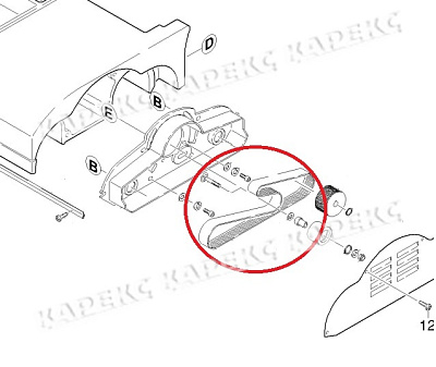 Ремень привода щеток BR 530 вместо 6.348-319