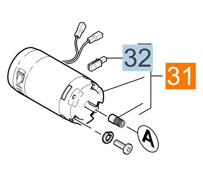 МОТОР ПРИВОДА ЩЕТКИ